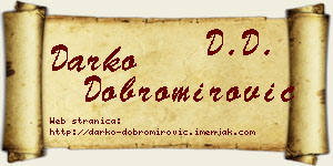 Darko Dobromirović vizit kartica